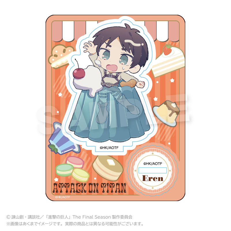 "Attack on Titan" Mini Character Stand Dessert Ver. Eren