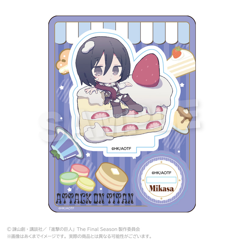 "Attack on Titan" Mini Character Stand Dessert Ver. Mikasa