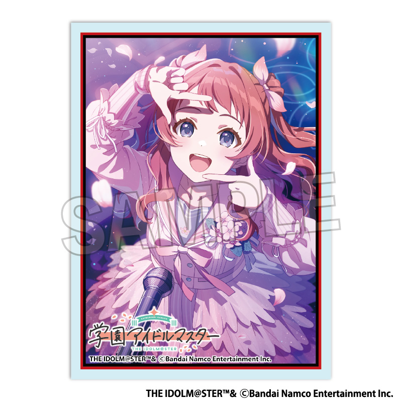 "Gakuen Idolmaster" Illustration Sleeve Matte Cherry Blossom Photograph Hanami Saki