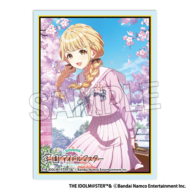 "Gakuen Idolmaster" Illustration Sleeve Matte Sekaiichi Kawaii Watashi '25 Cherry Blossom Fujita Kotone