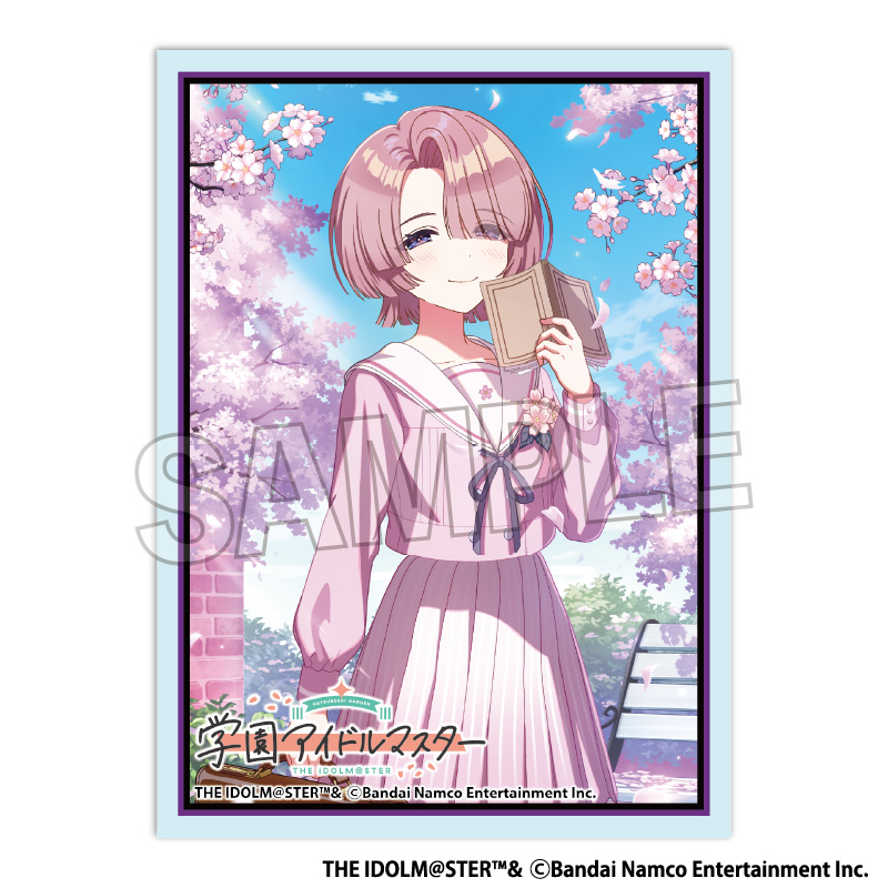 "Gakuen Idolmaster" Illustration Sleeve Matte Fluorite '25 Cherry Blossom Arimura Mao