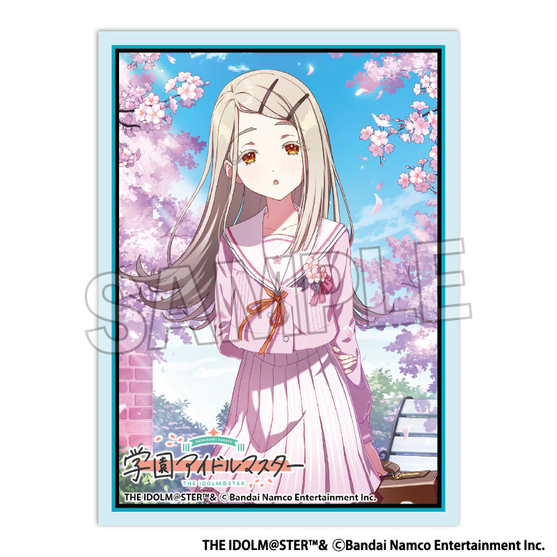 "Gakuen Idolmaster" Illustration Sleeve Matte Koukei '25 Cherry Blossom Shinosawa Hiro