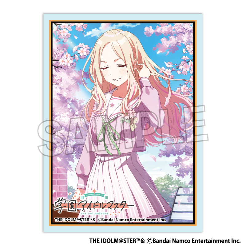 "Gakuen Idolmaster" Illustration Sleeve Matte Tiny Ambition '25 Cherry Blossom Juo Sena