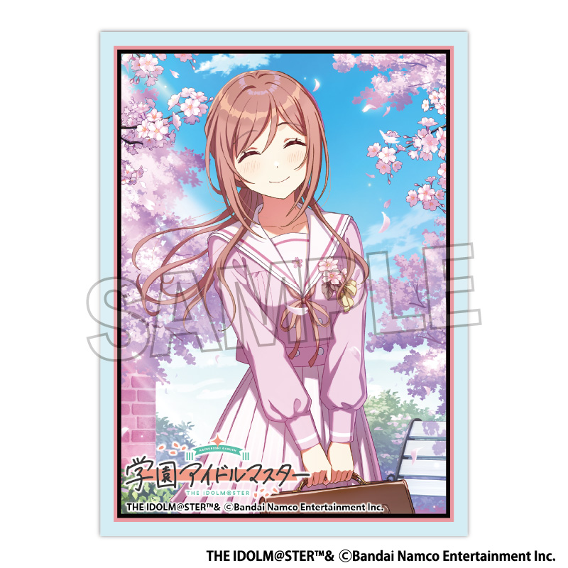 "Gakuen Idolmaster" Illustration Sleeve Matte Clumsy Trick '25 Cherry Blossom Himesaki Rinami