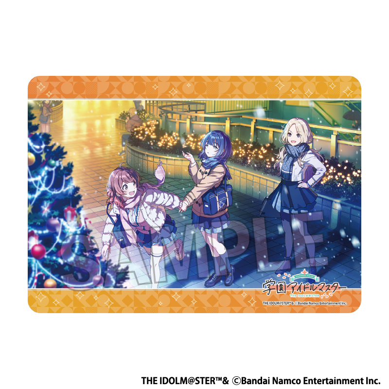 "Gakuen Idolmaster" Illustration Play Mat Next Turn Sparkly and Stunni-ng!