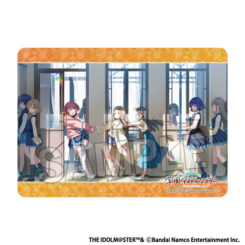 "Gakuen Idolmaster" Illustration Play Mat Next Turn No One Gets Left Behind
