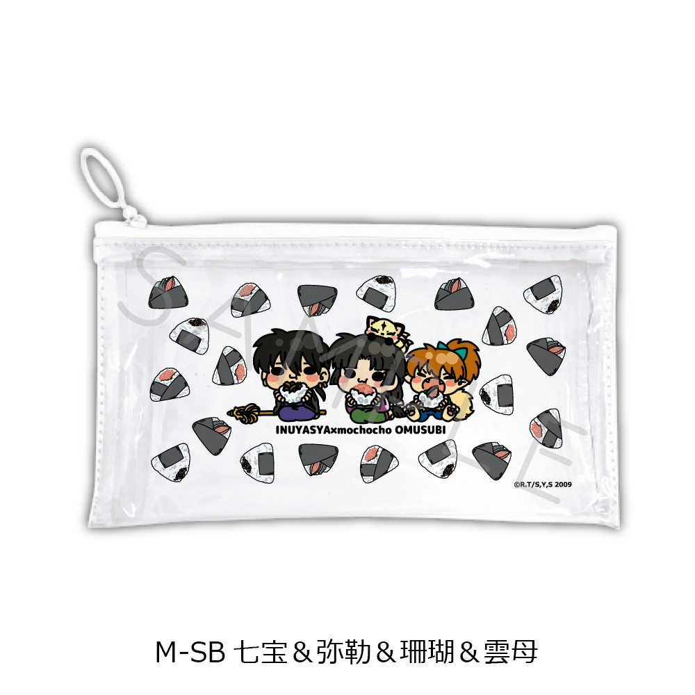 "InuYasha" Vol. 2 Flat Clear Pouch M-SB Shippo & Miroku & Sango & Kirara