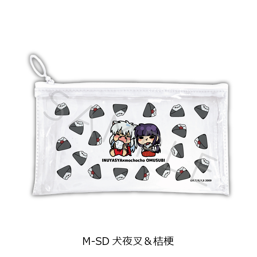"InuYasha" Vol. 2 Flat Clear Pouch M-SD InuYasha & Kikyo