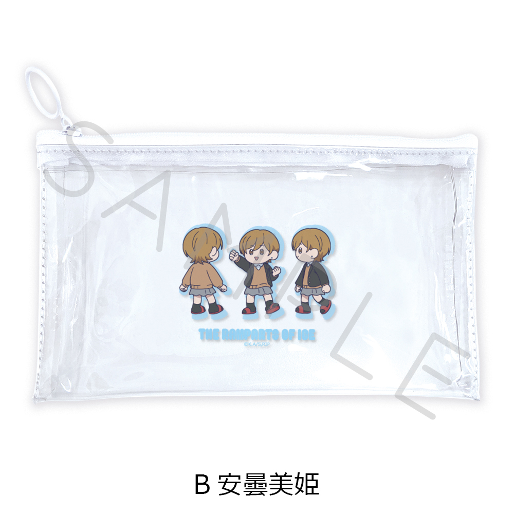 "THE RAMPARTS OF ICE" Flat Clear Pouch B Azumi Miki