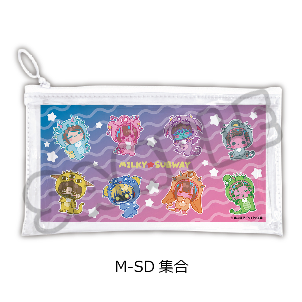 "MILKY SUBWAY THE GALACTIC LIMITED EXPRESS" Flat Clear Pouch (mochocho Vol. 2) M-SD Group