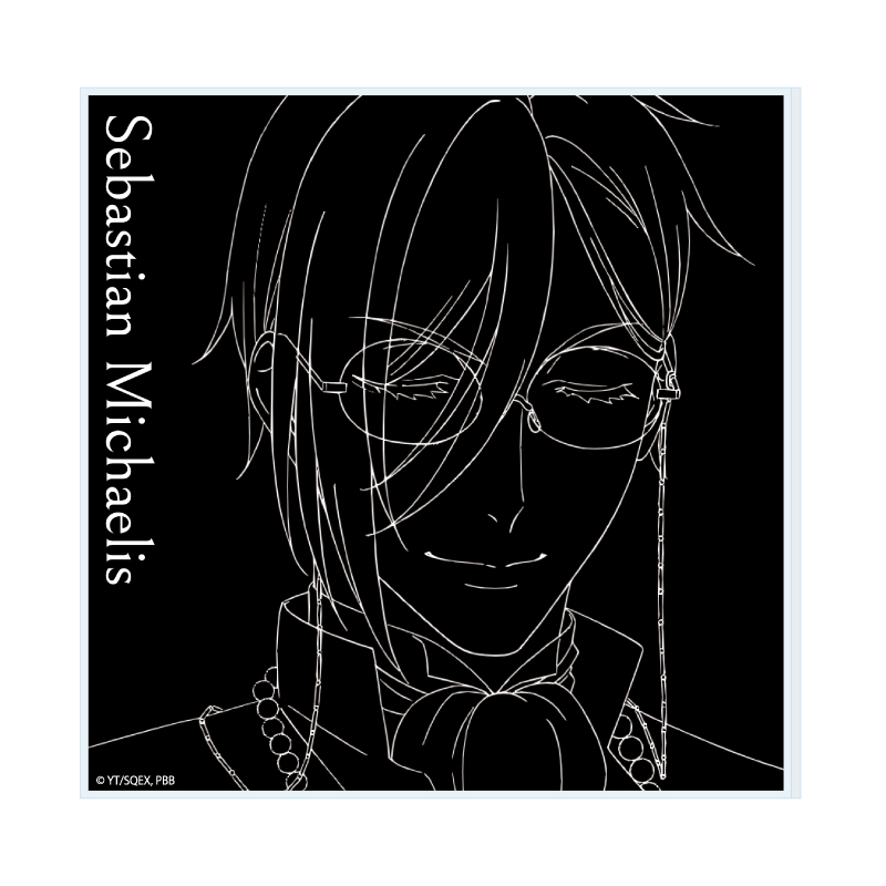 Acrylic Coaster "Black Butler Public School Arc" 01 Sebastian Michaelis (Original Picture Illustration)