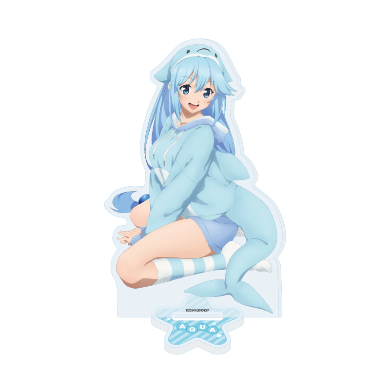 Acrylic Stand "Kono Subarashii Sekai ni Shukufuku wo! 3" 11 Aqua Animal Pajamas Ver. (Original Illustration)