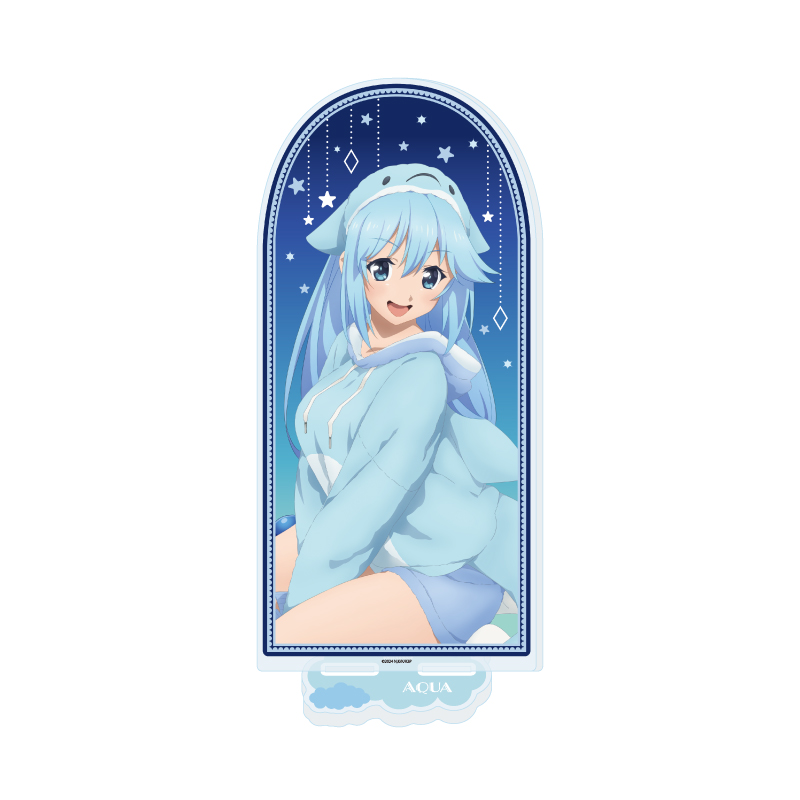 Big Acrylic Stand "Kono Subarashii Sekai ni Shukufuku wo! 3" 01 Aqua Animal Pajamas Ver. (Original Illustration)