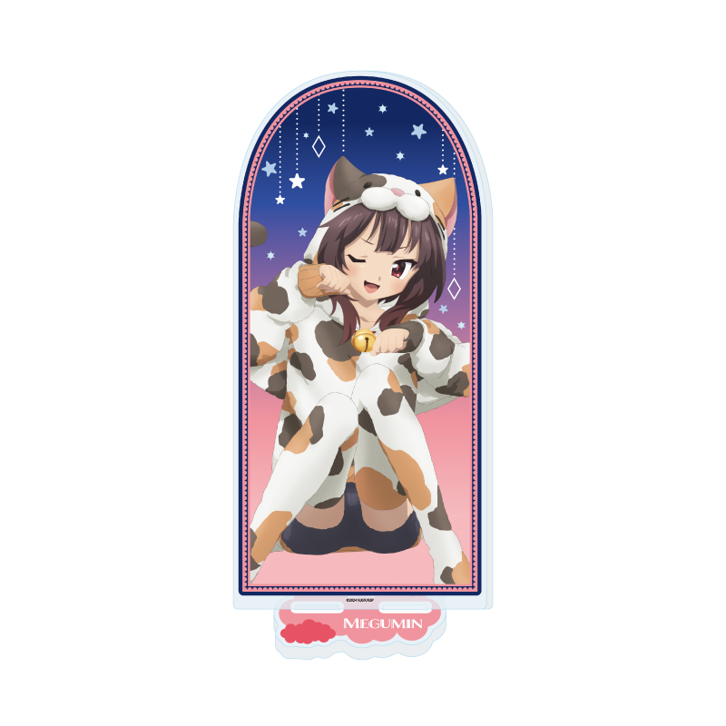Big Acrylic Stand "Kono Subarashii Sekai ni Shukufuku wo! 3" 02 Megumin Animal Pajamas Ver. (Original Illustration)