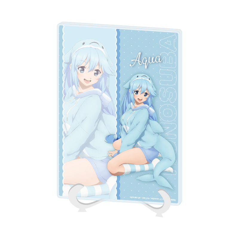 Acrylic Art Board A5 Size "Kono Subarashii Sekai ni Shukufuku wo! 3" 03 Aqua Animal Pajamas Ver. (Original Illustration)