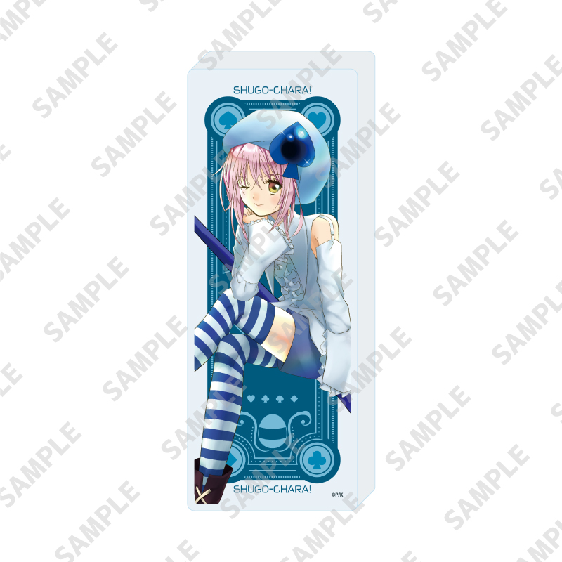 Mini Acrylic Block "Shugo Chara!" 05 Amulet Spade (Official Illustration)