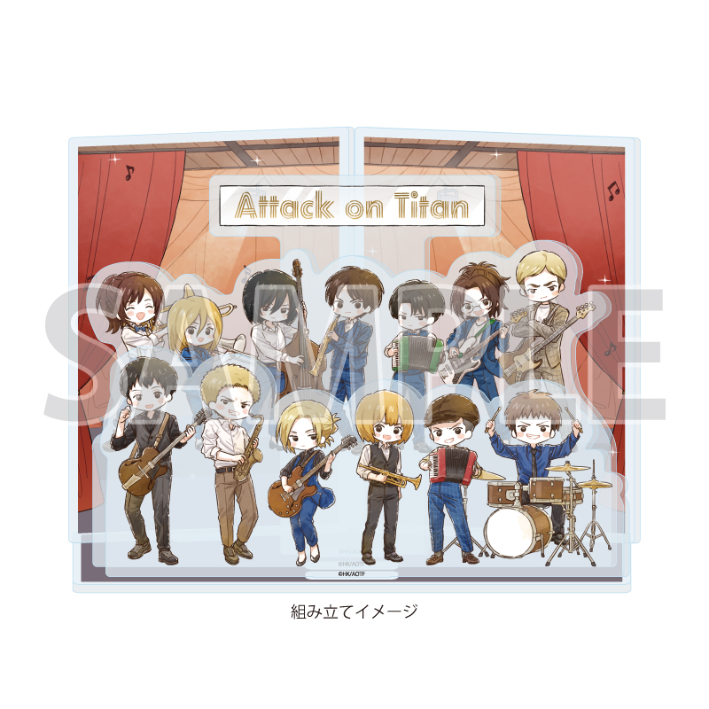 Acrylic Diorama "Attack on Titan" 02 Jazz Ver. (Graff Art Illustration)
