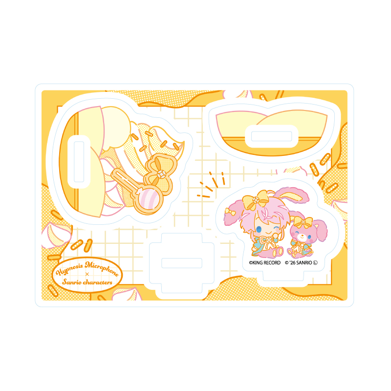 Yurayura Acrylic Stand "Hypnosismic -Division Rap Battle-" Sanrio Nakayoku Edit 07 Amemura Ramuda x BonBon Ribbon (Collaboration Illustration)