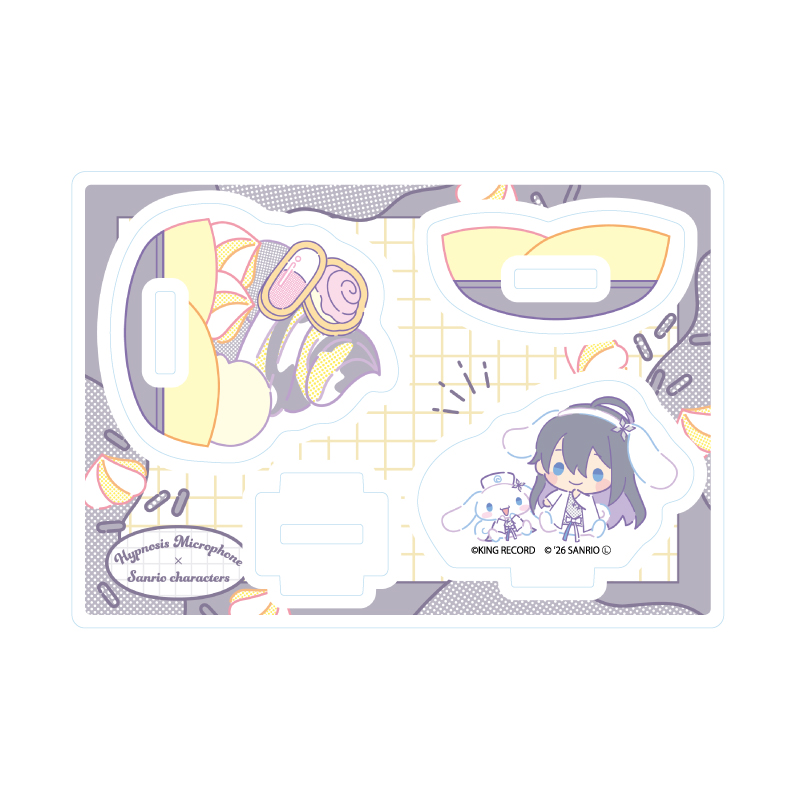 Yurayura Acrylic Stand "Hypnosismic -Division Rap Battle-" Sanrio Nakayoku Edit 10 Jinguji Jakurai x Cinnamoroll (Collaboration Illustration)