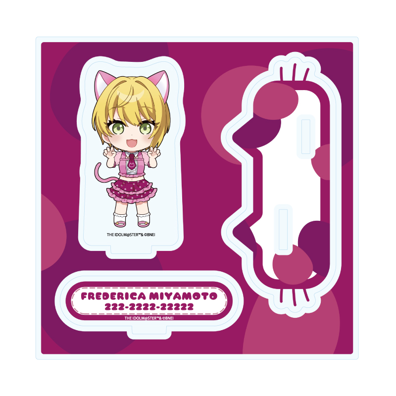 Acrylic Stand Plate "The Idolmaster Cinderella Girls" 21 Miyamoto Frederica Cat Ver. (Mini Character Illustration)