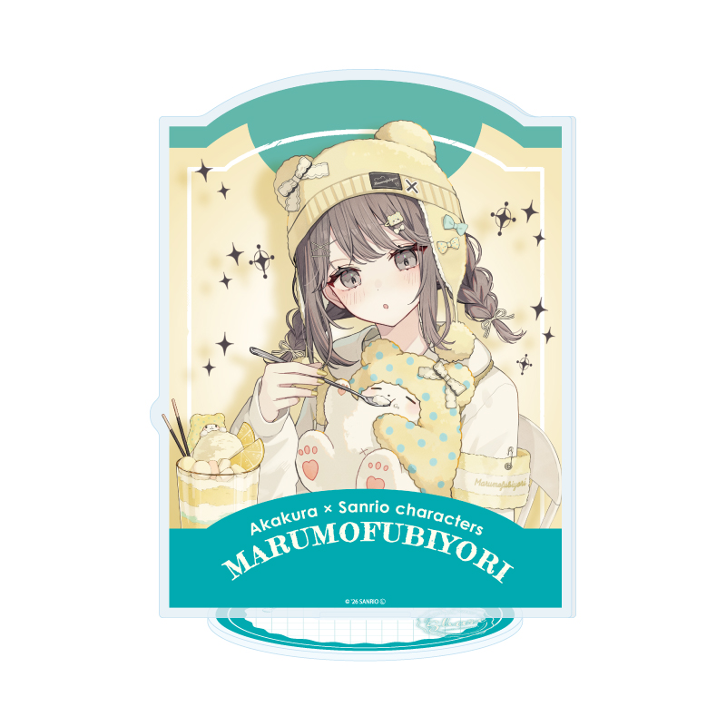 Acrylic Stand Akakura x Sanrio Characters 60 Marumofubiyori (Collaboration Illustration)