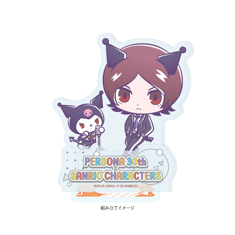 Acrylic Stand Plate "Persona" Series P30th x Sanrio Characters 02 P2 Innocent Sin Hero & Kuromi (Collaboration Illustration)