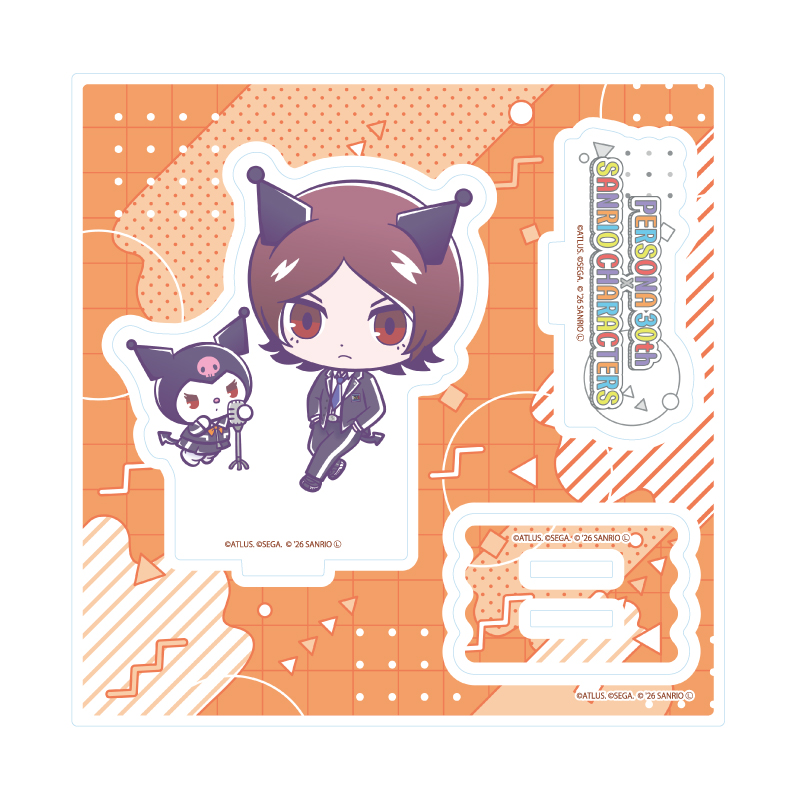 Acrylic Stand Plate "Persona" Series P30th x Sanrio Characters 02 P2 Innocent Sin Hero & Kuromi (Collaboration Illustration)