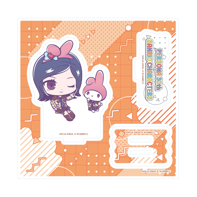 Acrylic Stand Plate "Persona" Series P30th x Sanrio Characters 03 P2 Eternal Punishment Hero & My Melody (Collaboration Illustration)