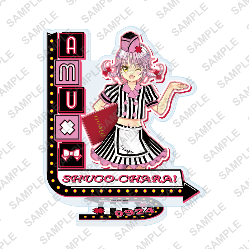 Acrylic Stand "Shugo Chara!" 26 Hinamori Amu American Diner Ver. (Original Illustration)