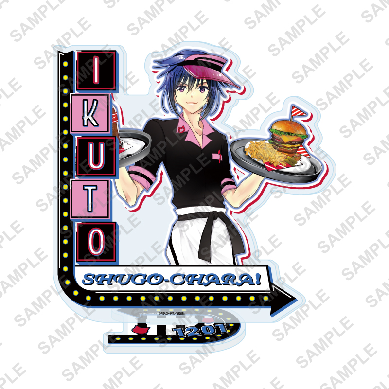 Acrylic Stand "Shugo Chara!" 27 Tsukiyomi Ikuto American Diner Ver. (Original Illustration)