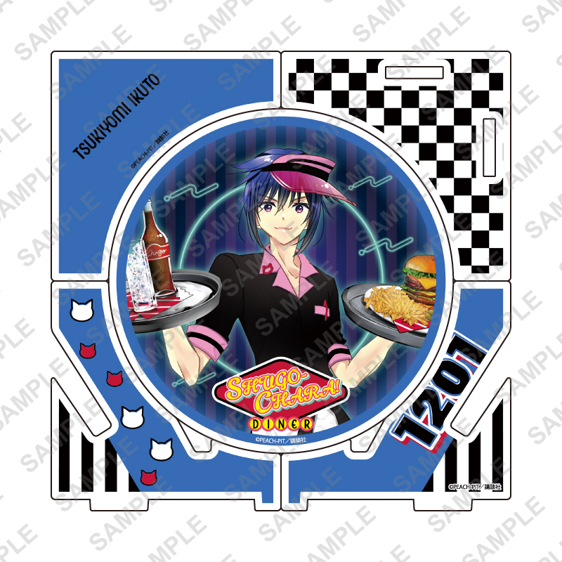 Acrylic Coaster "Shugo Chara!" 02 Tsukiyomi Ikuto American Diner Ver. (Original Illustration)