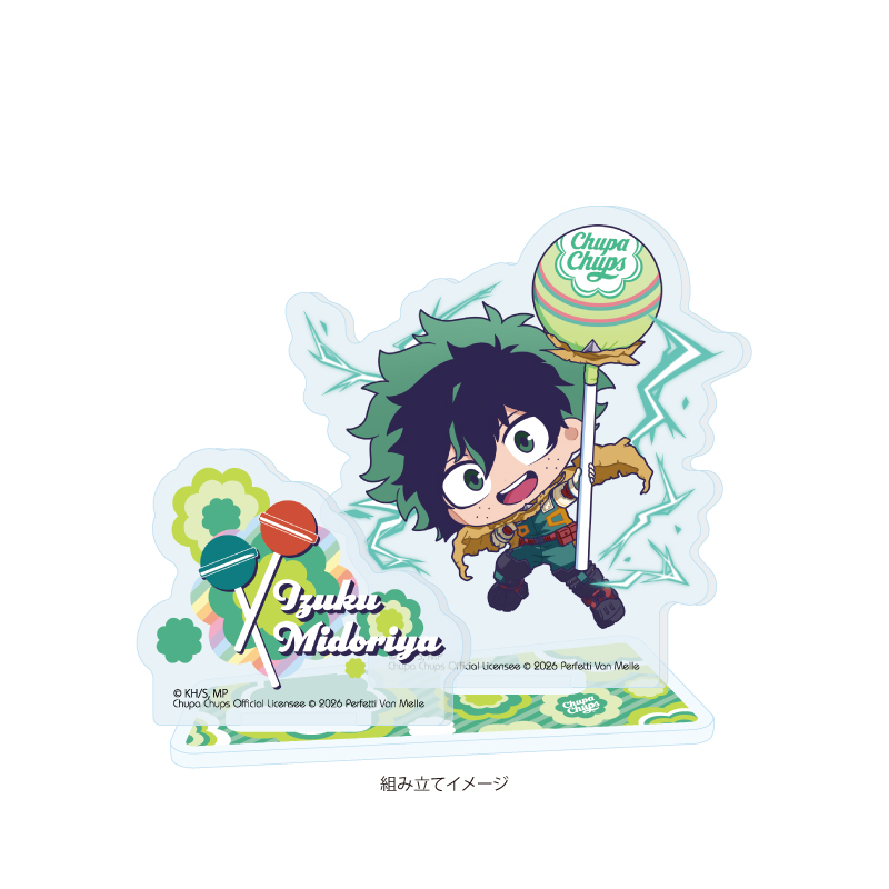 Acrylic Stand Plate "My Hero Academia" x Chupa Chups 01 Midoriya Izuku (Mini Character Illustration)