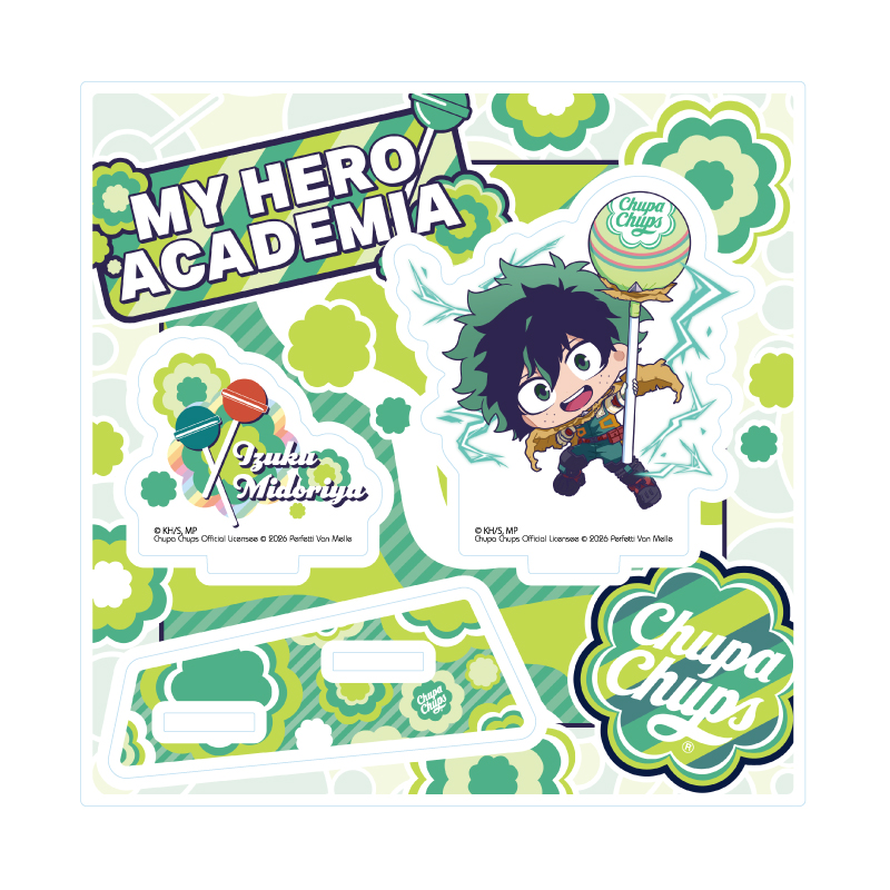 Acrylic Stand Plate "My Hero Academia" x Chupa Chups 01 Midoriya Izuku (Mini Character Illustration)