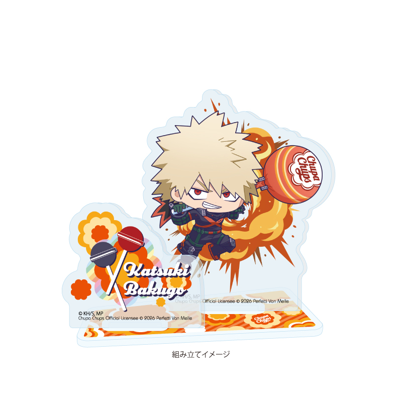 Acrylic Stand Plate "My Hero Academia" x Chupa Chups 02 Bakugo Katsuki (Mini Character Illustration)
