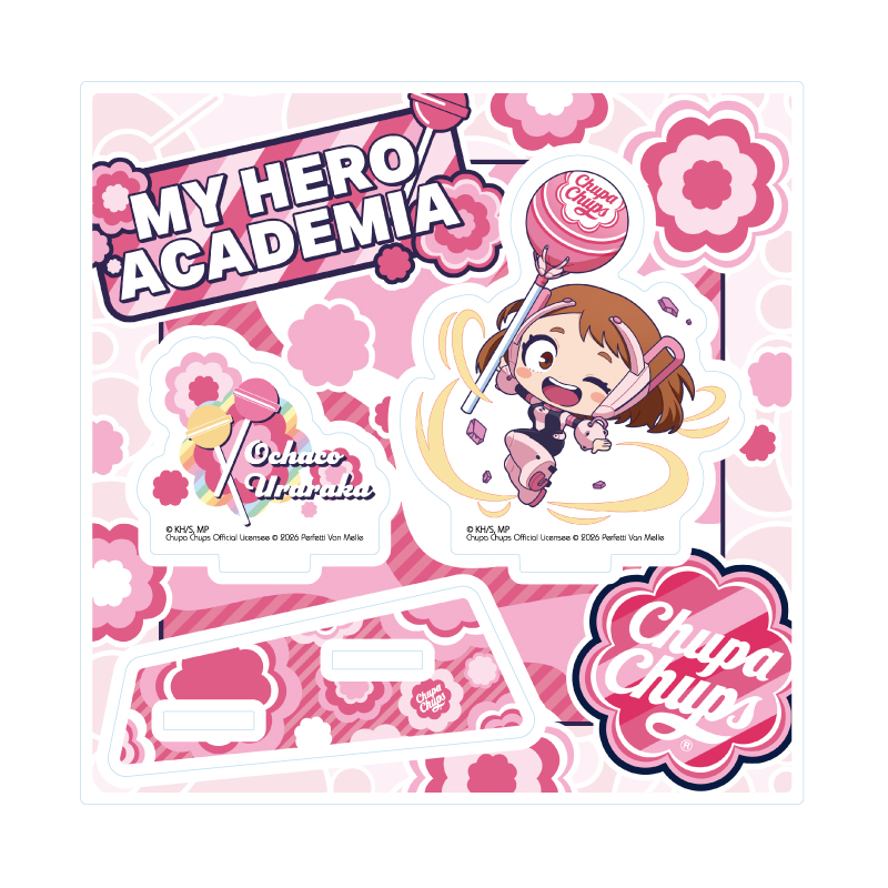Acrylic Stand Plate "My Hero Academia" x Chupa Chups 03 Uraraka Ochaco (Mini Character Illustration)