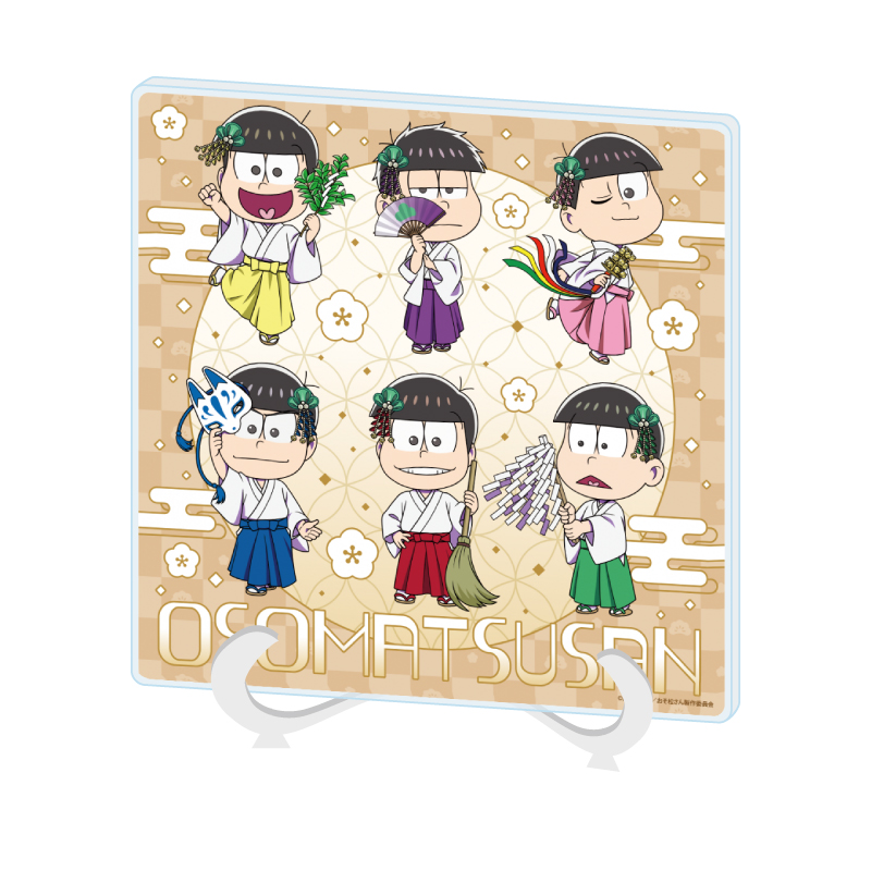Acrylic Art Board "Osomatsu-san" 02 Group Design Kimono Ver. (Mini Character Illustration)