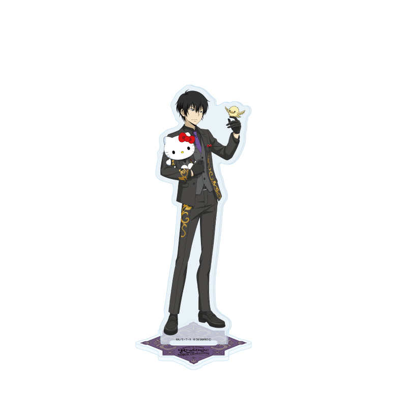 Hologram Acrylic Stand "Reborn!" x Sanrio Characters 04 Hibari Kyoya x Hello Kitty