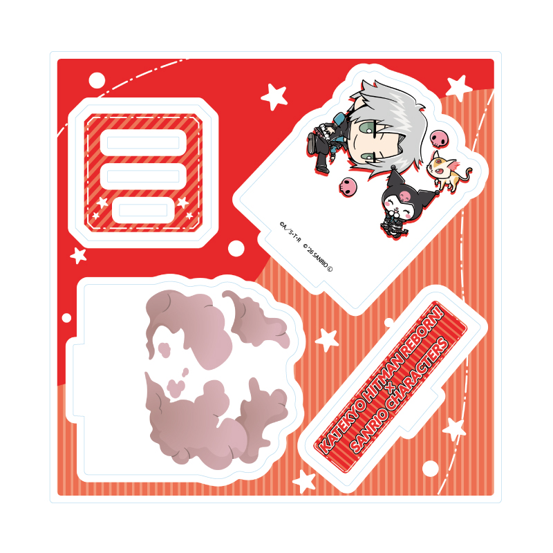Acrylic Stand Plate "Reborn!" x Sanrio Characters 03 Gokudera Hayato x Kuromi (Collaboration Illustration)