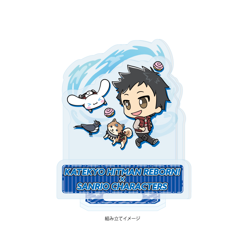 Acrylic Stand Plate "Reborn!" x Sanrio Characters 04 Yamamoto Takeshi x Cinnamoroll (Collaboration Illustration)