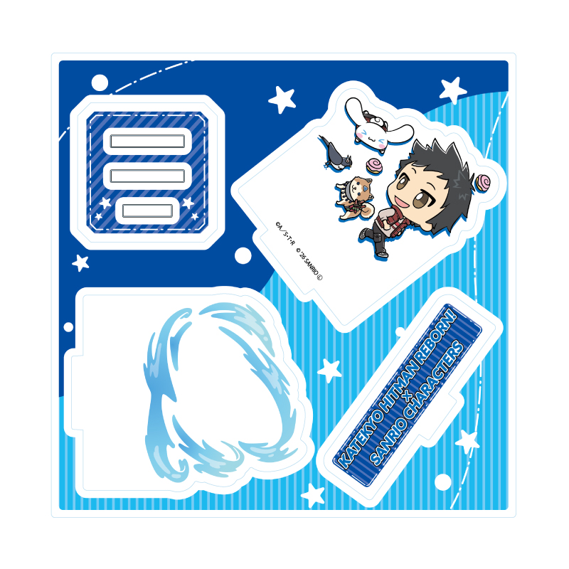 Acrylic Stand Plate "Reborn!" x Sanrio Characters 04 Yamamoto Takeshi x Cinnamoroll (Collaboration Illustration)