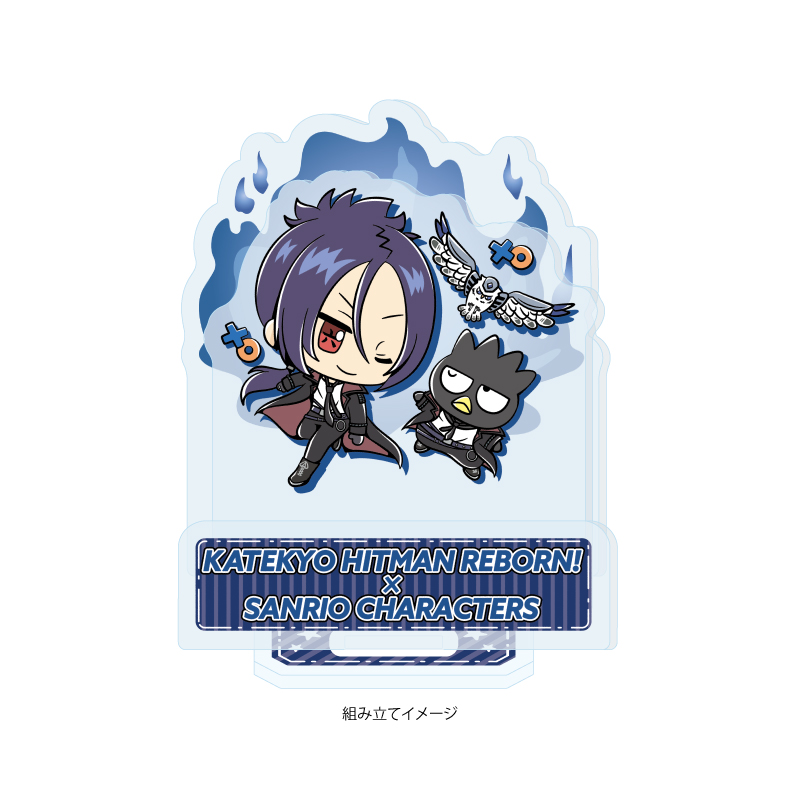 Acrylic Stand Plate "Reborn!" x Sanrio Characters 06 Rokudo Mukuro x Bad Badtz-Maru (Collaboration Illustration)