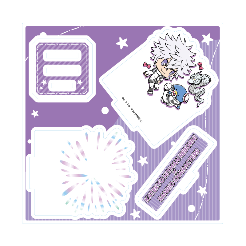 Acrylic Stand Plate "Reborn!" x Sanrio Characters 10 Byakuran x Tuxedosam (Collaboration Illustration)
