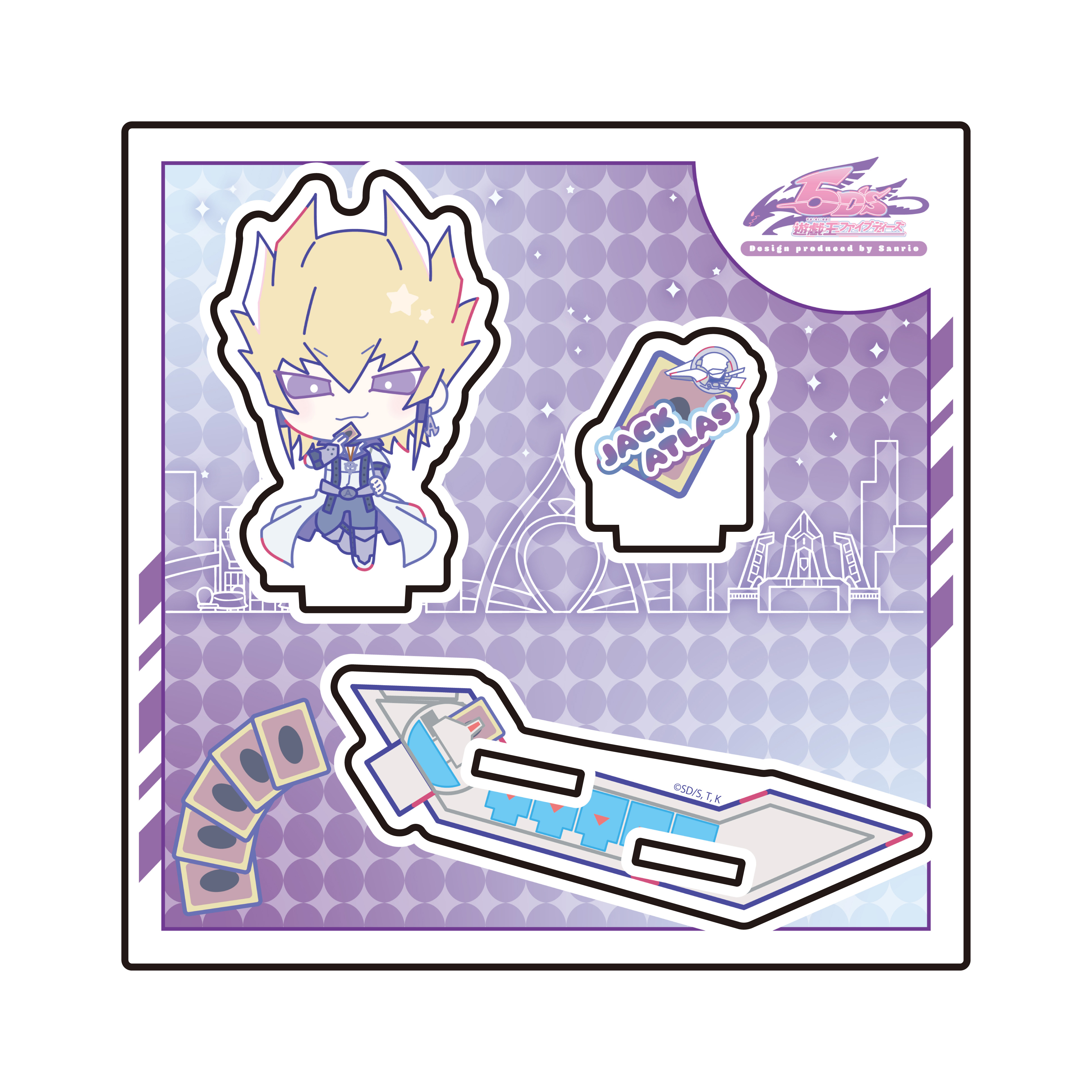 Acrylic Stand Plate "Yu-Gi-Oh! 5D's" Design Produced by Sanrio 02 Jack Atlas (Collaboration Illustration)
