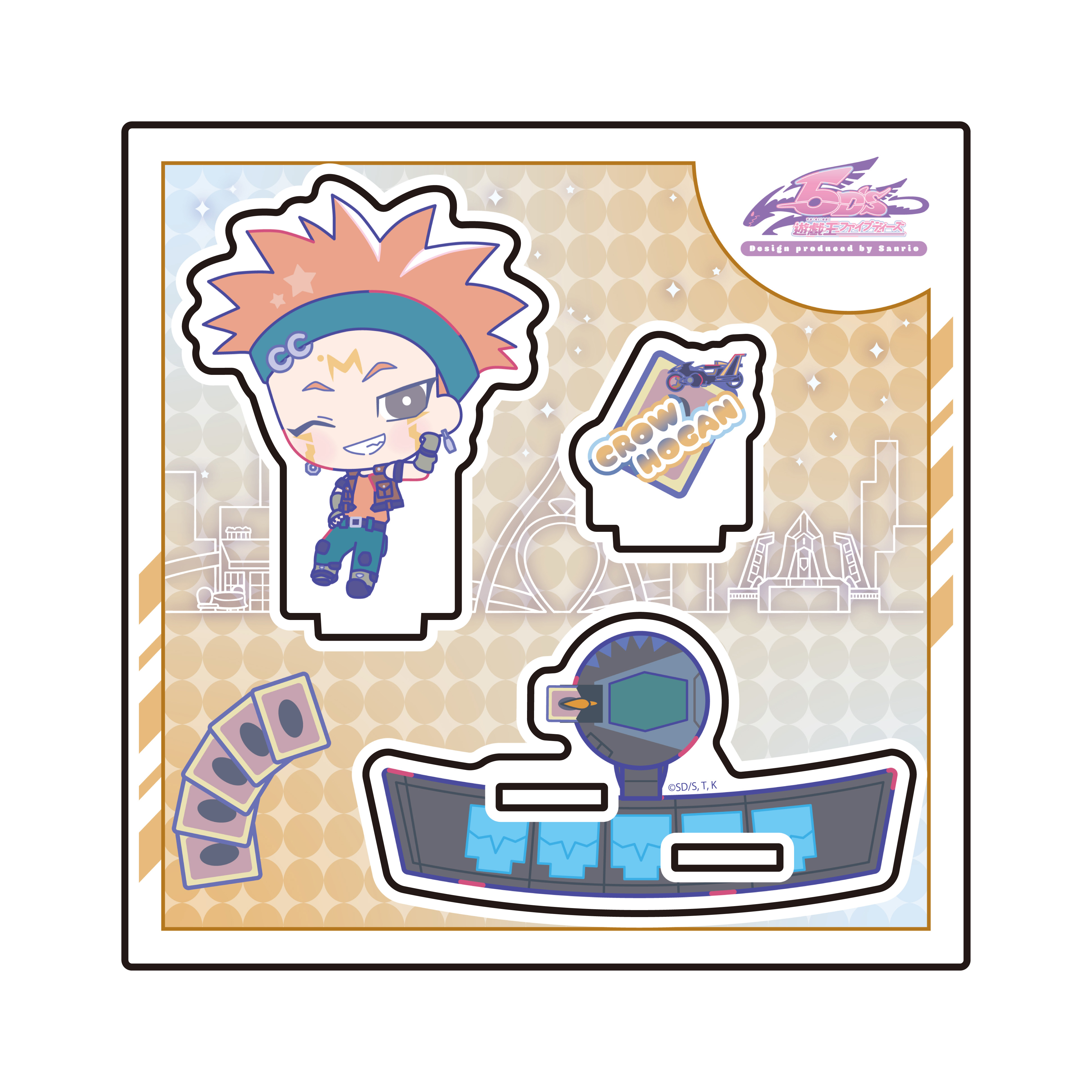Acrylic Stand Plate "Yu-Gi-Oh! 5D's" Design Produced by Sanrio 03 Crow Hogan (Collaboration Illustration)