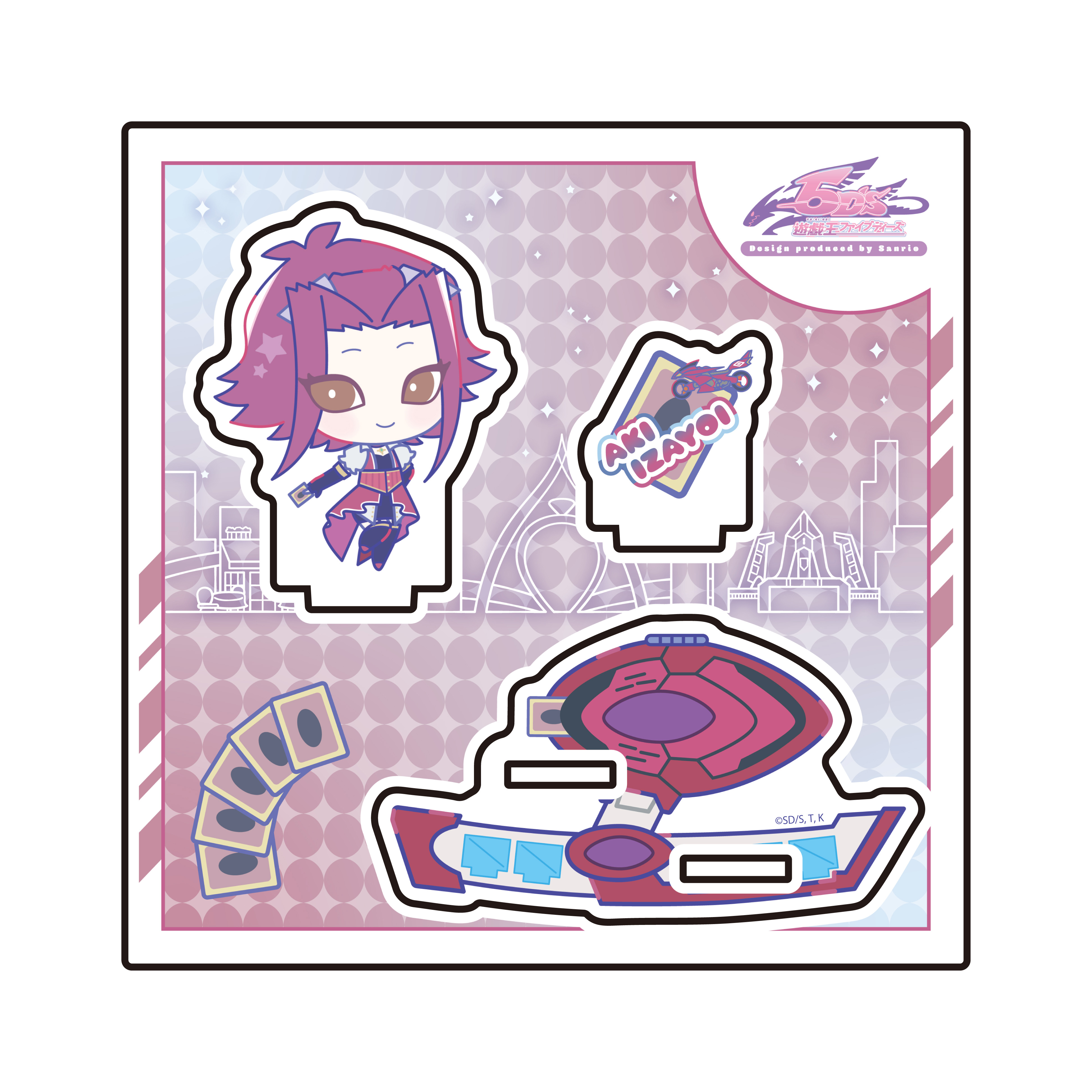 Acrylic Stand Plate "Yu-Gi-Oh! 5D's" Design Produced by Sanrio 04 Izayoi Aki (Collaboration Illustration)