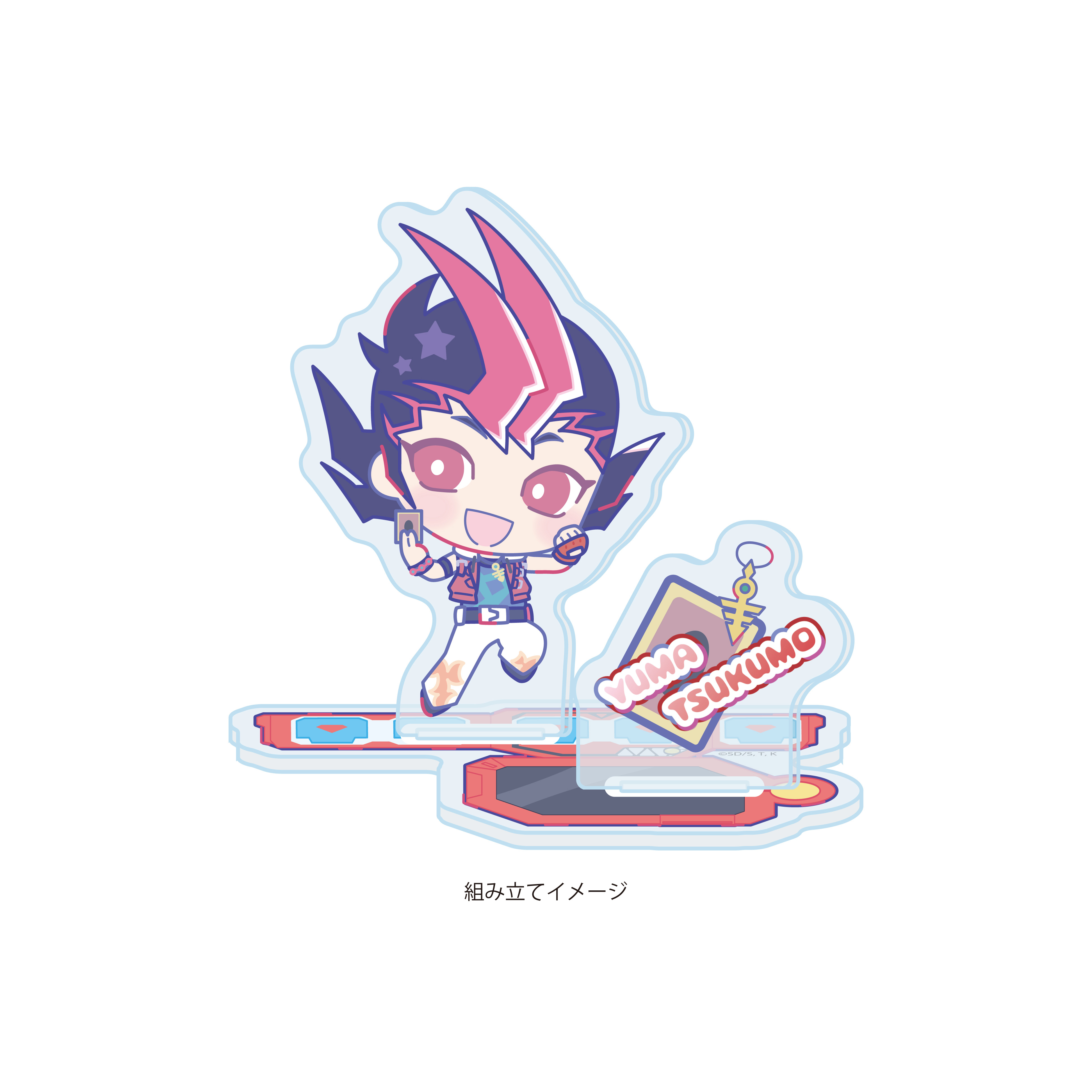 Acrylic Stand Plate "Yu-Gi-Oh! Zexal" Design Produced by Sanrio 01 Tsukumo Yuma (Collaboration Illustration)