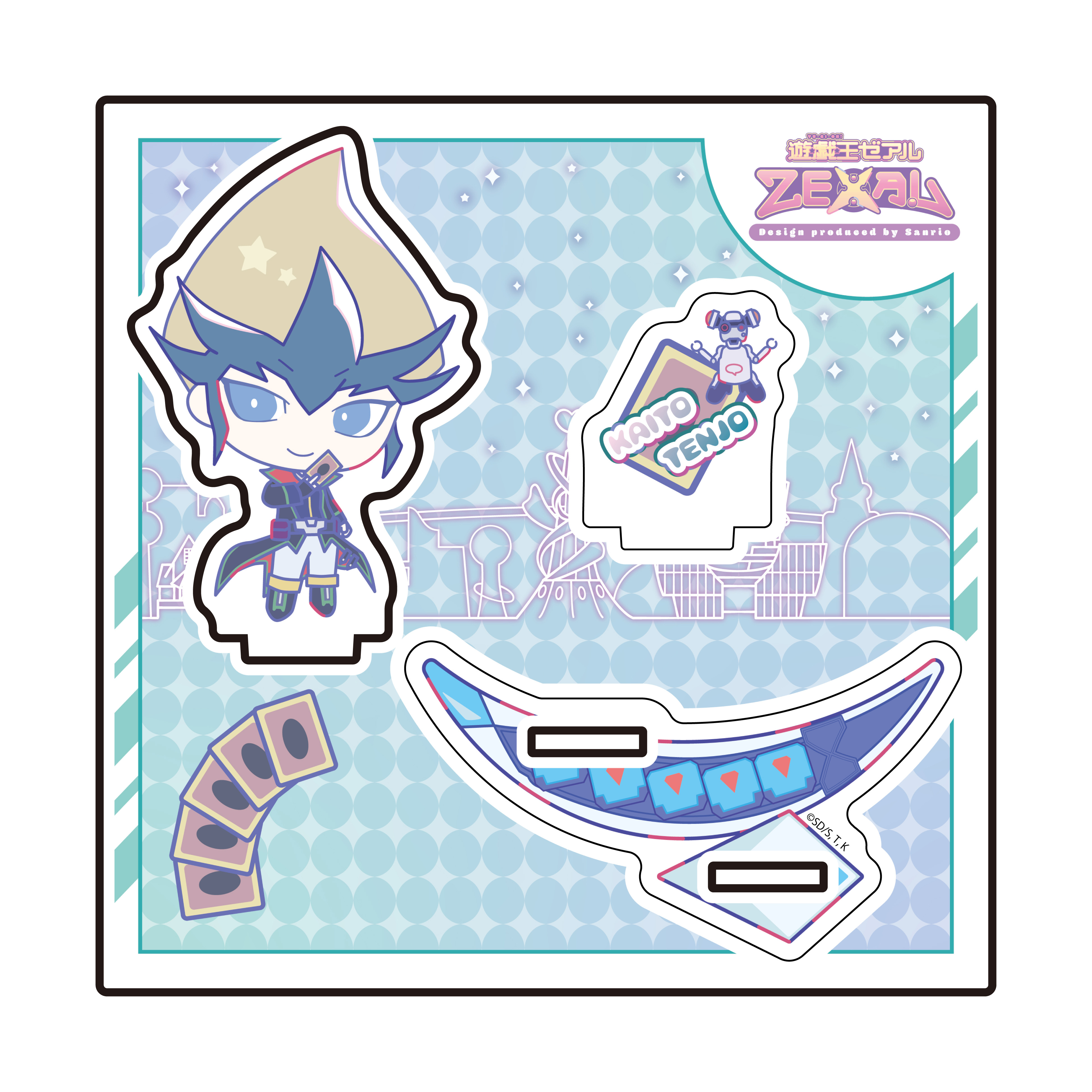 Acrylic Stand Plate "Yu-Gi-Oh! Zexal" Design Produced by Sanrio 04 Tenjo Kite (Collaboration Illustration)