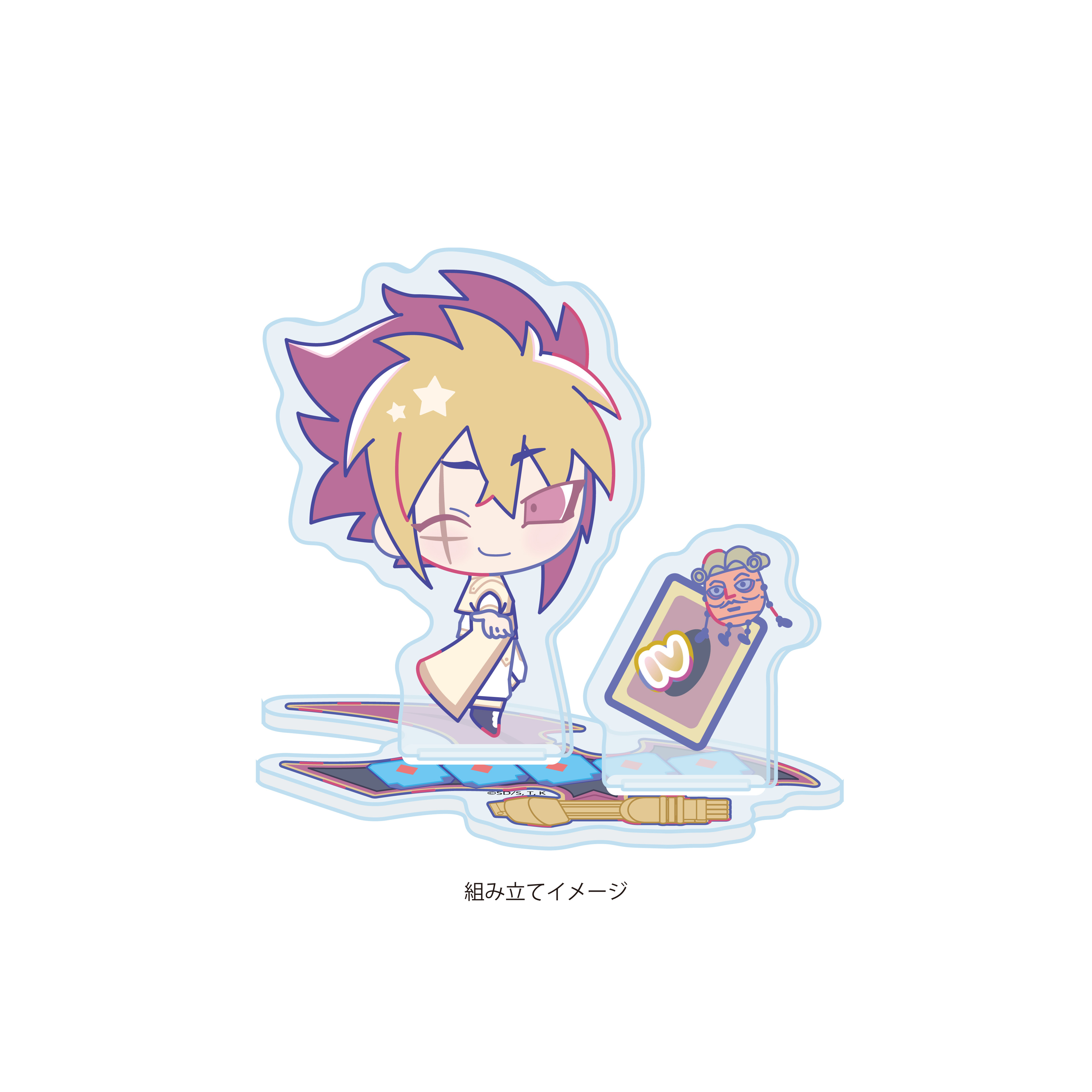 Acrylic Stand Plate "Yu-Gi-Oh! Zexal" Design Produced by Sanrio 05 IV (Collaboration Illustration)
