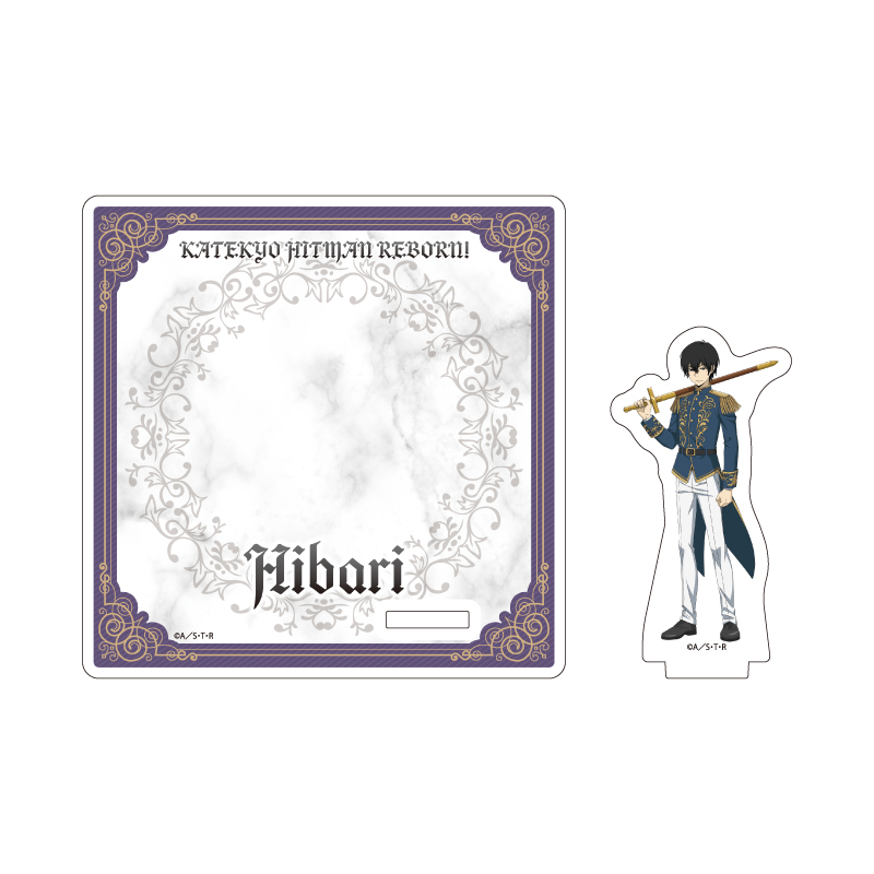 Acrylic Coaster Stand "Reborn!" 09 Hibari Kyoya Knight Ver. (Original Illustration)