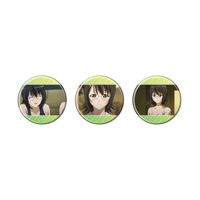 Can Badge 3 Set "Yosuga no Sora" 02 Yorihime Nao (Official Illustration)